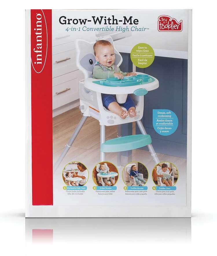 GROW-WITH-ME 4-IN-1 CONVERTIBLE HIGH CHAIR™