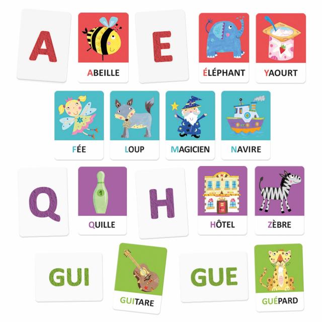 Flashcards Alphabet Tactile et Phonétique Montesso