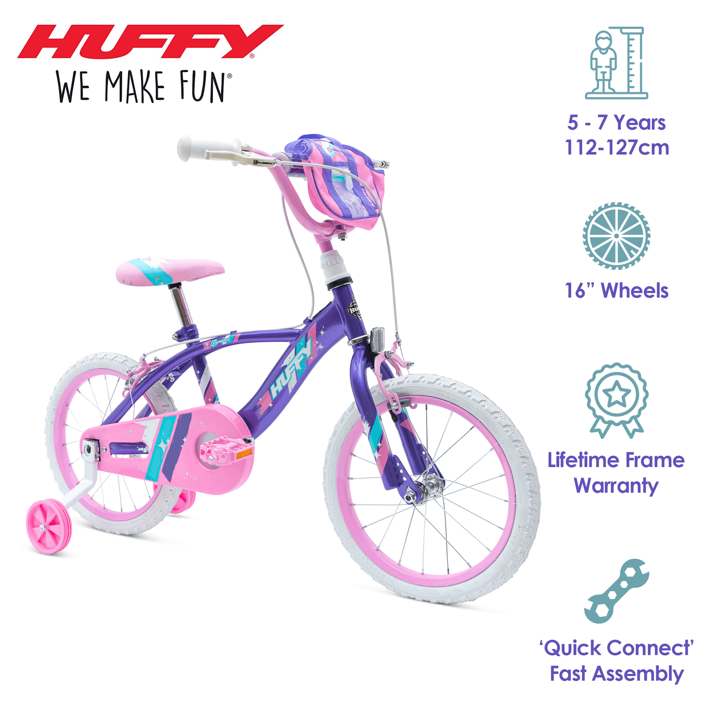 16" Glimmer Girls Bike - Sparkle Adventure